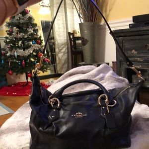 Coach navy blue bag